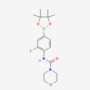 N-(2-fluoro-4-(4,4,5,5-tetramethyl-1,3,2-dioxaborolan-2-yl)phenyl)morpholine-4-carboxamide