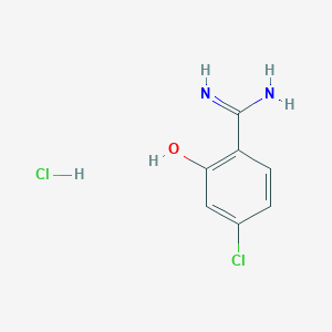 4-Chloro-2-hydroxybenzene-1-carboximidamide hydrochloride