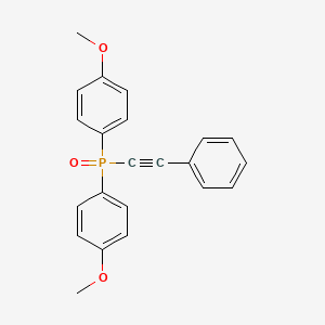 molecular formula C22H19O3P B14600421 Bis(4-methoxyphenyl)(oxo)(phenylethynyl)-lambda~5~-phosphane CAS No. 61123-79-3