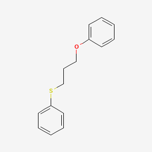 molecular formula C15H16OS B14600427 Benzene, ((3-phenoxypropyl)thio)- CAS No. 59950-10-6