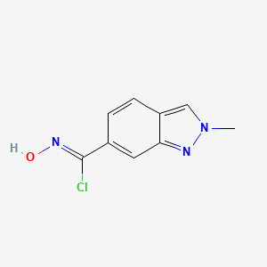 N-Hydroxy-2-methyl-2H-indazole-6-carbimidoyl chloride