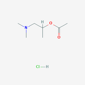 molecular formula C7H16ClNO2 B1460044 1-(二甲氨基)丙-2-基乙酸盐酸盐 CAS No. 26929-44-2