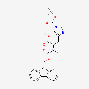 molecular formula C27H29N3O6 B1460050 Fmoc-N-Me-His(Boc)-OH CAS No. 2044710-02-1