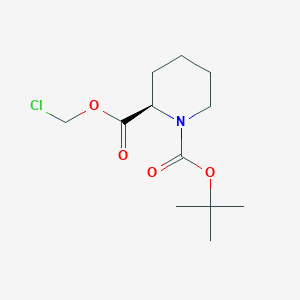 molecular formula C12H20ClNO4 B1460052 1-tert-Butyl 2-chloromethyl (2R)-piperidine-1,2-dicarboxylate CAS No. 2137025-95-5