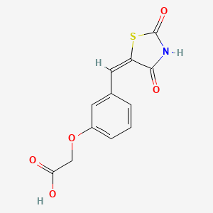[3-(2,4-Dioxothiazolidin-5-ylidenemethyl)phenoxy]acetic acid