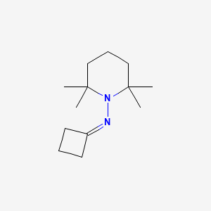 molecular formula C13H24N2 B14600711 N-(2,2,6,6-Tetramethylpiperidin-1-yl)cyclobutanimine CAS No. 61195-62-8