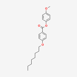 molecular formula C22H28O4 B14600730 4-Methoxyphenyl 4-(octyloxy)benzoate CAS No. 60127-38-0