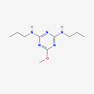 molecular formula C10H19N5O B14600765 1,3,5-Triazine-2,4-diamine, 6-methoxy-N,N'-dipropyl- CAS No. 58457-97-9