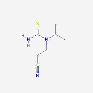 molecular formula C7H13N3S B14600833 N-(2-Cyanoethyl)-N-propan-2-ylthiourea CAS No. 59670-01-8