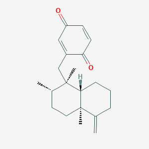 molecular formula C21H28O2 B146009 (-)-Neoavarone CAS No. 129445-46-1