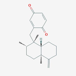 molecular formula C21H28O2 B146009 Isoavarone CAS No. 129445-46-1