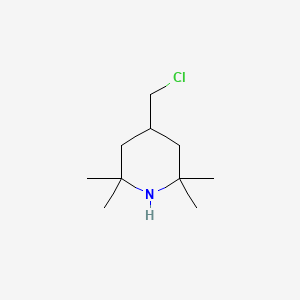 molecular formula C10H20ClN B14600922 Piperidine, 4-(chloromethyl)-2,2,6,6-tetramethyl- CAS No. 61171-36-6