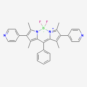 molecular formula C29H25BF2N4 B1460097 5,5-Difluoro-1,3,7,9-tetramethyl-10-phenyl-2,8-di(pyridin-4-yl)-5H-dipyrrolo[1,2-c:2',1'-f][1,3,2]diazaborinin-4-ium-5-uide CAS No. 1337979-86-8