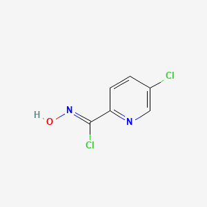 molecular formula C6H4Cl2N2O B1460099 N-hydroxy-(5-chloropyridine)-2-carbonimidoyl chloride CAS No. 1009562-96-2