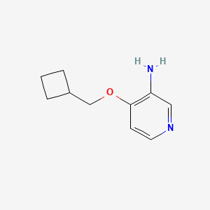 molecular formula C10H14N2O B1460105 4-(Cyclobutylmethoxy)pyridin-3-amine CAS No. 2172290-30-9
