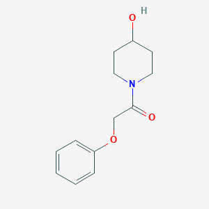 molecular formula C13H17NO3 B1460107 1-(4-Hydroxypiperidin-1-yl)-2-phenoxyethan-1-one CAS No. 1082928-74-2