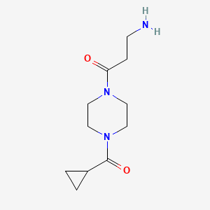 3-Amino-1-(4-cyclopropanecarbonylpiperazin-1-yl)propan-1-one
