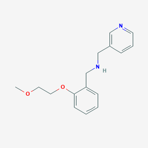 molecular formula C16H20N2O2 B1460110 N-[2-(2-Methoxyethoxy)benzyl]-N-(3-pyridinylmethyl)amine CAS No. 1040685-86-6