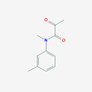 molecular formula C11H13NO2 B14601101 Propanamide, N-methyl-N-(3-methylphenyl)-2-oxo- CAS No. 61110-57-4