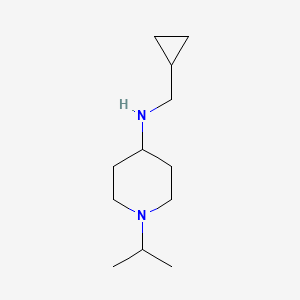 molecular formula C12H24N2 B1460113 N-(cyclopropylmethyl)-1-(propan-2-yl)piperidin-4-amine CAS No. 1019506-99-0
