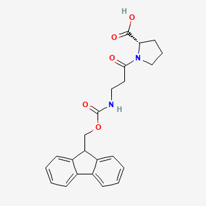 molecular formula C23H24N2O5 B1460116 Fmoc-beta-Ala-Pro-OH CAS No. 2171246-67-4