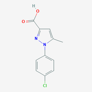 molecular formula C11H9ClN2O2 B146012 1-(4-氯苯基)-5-甲基-1H-吡唑-3-羧酸 CAS No. 126129-22-4
