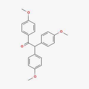 molecular formula C23H22O4 B14601215 1,2,2-Tris(4-methoxyphenyl)ethan-1-one CAS No. 61161-13-5