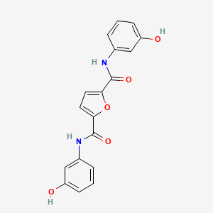 molecular formula C18H14N2O5 B14601253 N~2~,N~5~-Bis(3-hydroxyphenyl)furan-2,5-dicarboxamide CAS No. 60584-56-7