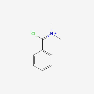 molecular formula C9H11ClN+ B14601336 Methanaminium, N-(chlorophenylmethylene)-N-methyl- CAS No. 58896-59-6