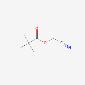 molecular formula C7H11NO2 B14601352 Propanoic acid, 2,2-dimethyl-, cyanomethyl ester CAS No. 59463-52-4