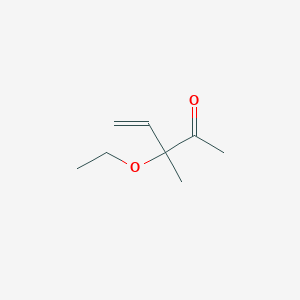 molecular formula C8H14O2 B14601393 3-Ethoxy-3-methylpent-4-en-2-one CAS No. 61042-53-3