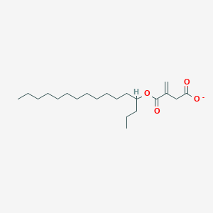 molecular formula C21H37O4- B14601508 3-{[(Hexadecan-4-yl)oxy]carbonyl}but-3-enoate CAS No. 59223-30-2