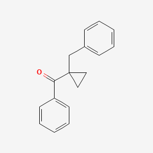 molecular formula C17H16O B14601551 Methanone, phenyl[1-(phenylmethyl)cyclopropyl]- CAS No. 58688-34-9