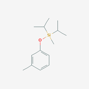 molecular formula C14H24OSi B14601693 Methyl(3-methylphenoxy)di(propan-2-yl)silane CAS No. 59280-24-9