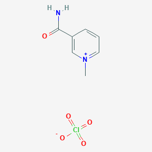 molecular formula C7H9ClN2O5 B14601816 Pyridinium, 3-(aminocarbonyl)-1-methyl-, perchlorate CAS No. 60178-90-7