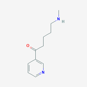 molecular formula C₁₁H₁₈Cl₂N₂O B014602 5-(Methylamino)-1-pyridin-3-ylpentan-1-one CAS No. 133381-81-4