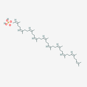 molecular formula C50H83O4P B146021 [(2Z,6Z,10Z,14Z,18Z,22Z,26Z,30Z,34Z)-3,7,11,15,19,23,27,31,35,39-decamethyltetraconta-2,6,10,14,18,22,26,30,34,38-decaenyl] dihydrogen phosphate CAS No. 134994-98-2