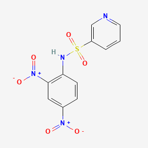 molecular formula C11H8N4O6S B14602266 N-(2,4-Dinitrophenyl)pyridine-3-sulfonamide CAS No. 61072-83-1