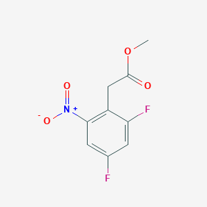 molecular formula C9H7F2NO4 B1460230 Methyl 2,4-difluoro-6-nitrophenylacetate CAS No. 1806313-82-5
