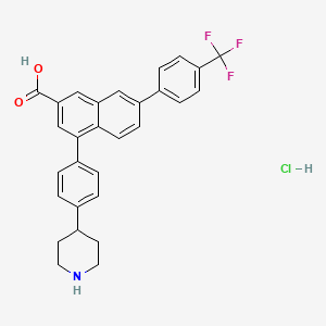 molecular formula C29H25ClF3NO2 B1460234 PPTN hydrochloride 
