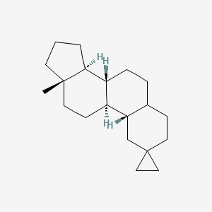molecular formula C20H32 B14602346 (8R,9R,10S,13S,14S)-13-Methylhexadecahydrospiro[cyclopenta[a]phenanthrene-2,1'-cyclopropane] CAS No. 58526-86-6