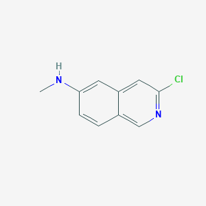 molecular formula C10H9ClN2 B1460246 3-Chloro-N-methylisoquinolin-6-amine CAS No. 1374652-64-8