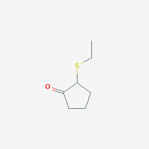molecular formula C7H12OS B14602483 2-(Ethylsulfanyl)cyclopentan-1-one CAS No. 60887-83-4