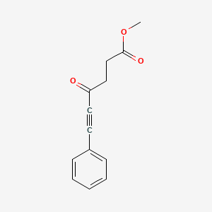 molecular formula C13H12O3 B14602554 Methyl 4-oxo-6-phenylhex-5-ynoate CAS No. 59700-84-4
