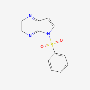 molecular formula C12H9N3O2S B1460269 5-(Phenylsulfonyl)-5H-pyrrolo[2,3-b]pyrazine CAS No. 1388711-19-0