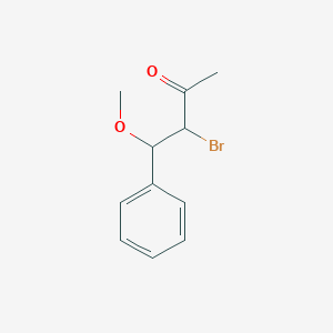molecular formula C11H13BrO2 B14602878 3-Bromo-4-methoxy-4-phenylbutan-2-one CAS No. 60456-18-0