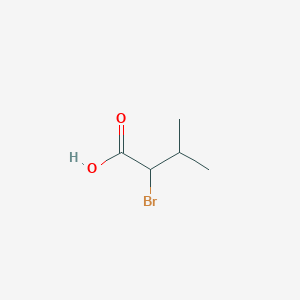 molecular formula C5H9BrO2 B146032 2-Bromo-3-methylbutyric acid CAS No. 565-74-2
