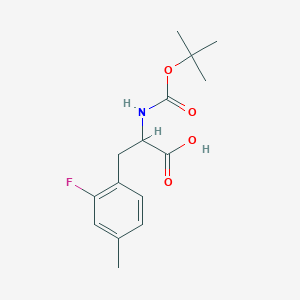 2-{[(tert-Butoxy)carbonyl]amino}-3-(2-fluoro-4-methylphenyl)propanoic acid