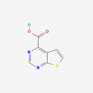 molecular formula C7H4N2O2S B1460342 Thieno[2,3-d]pyrimidine-4-carboxylic acid CAS No. 1955519-70-6