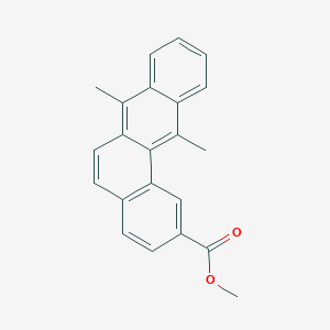 molecular formula C22H18O2 B14603540 Methyl 7,12-dimethyltetraphene-2-carboxylate CAS No. 60786-57-4